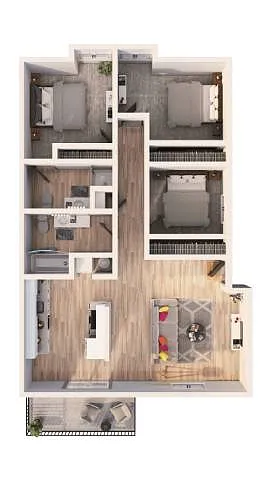 Floor plan C2B - Mensen