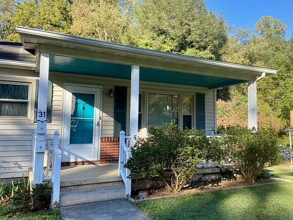 Check out the cute, covered front porch.