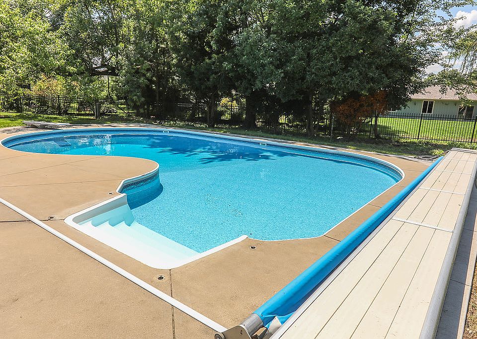Pool with electric cover