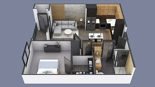 Floor plan One Bedroom