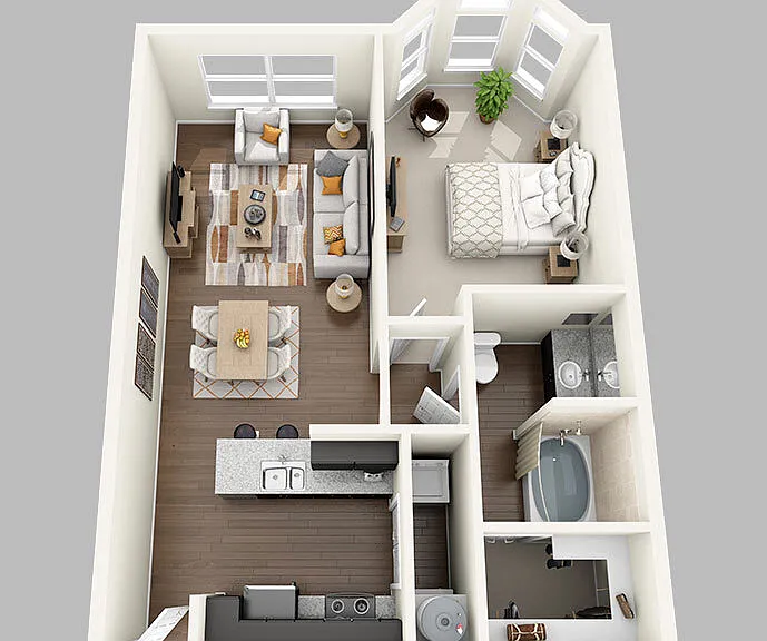 Midtown Grove - A2 - 1 Beds - 1 Baths - 780 Sq. ft.