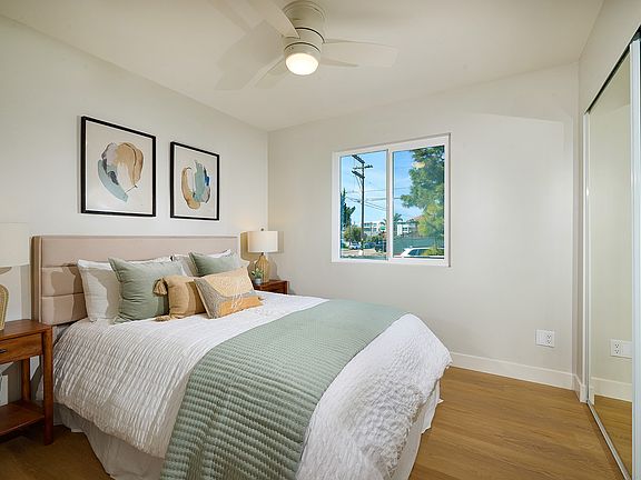 First bedroom is a great space for your coastal stay! All vinyl plank floors, no carpet!
