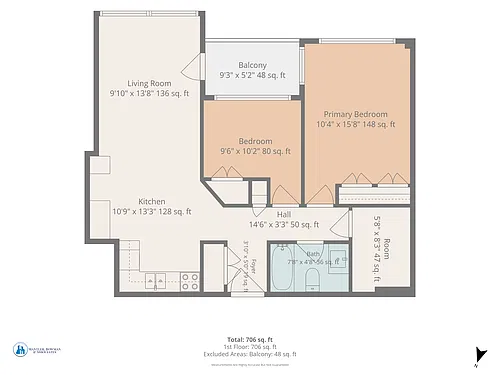Floor plan 2 Bedroom