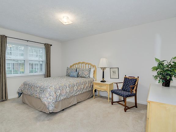 Master bedroom features a queen-size bed!