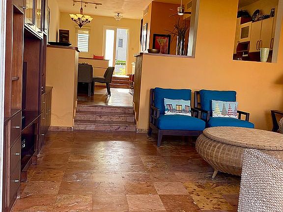 Area of living room.