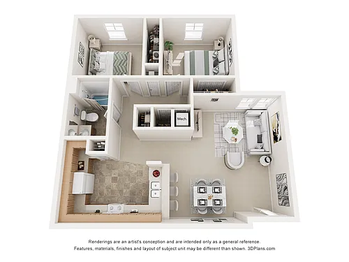 Floor plan 2 Bedroom