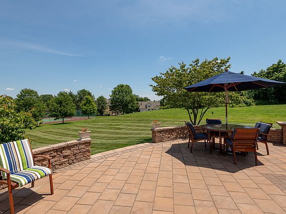 Paver patio/backyard view