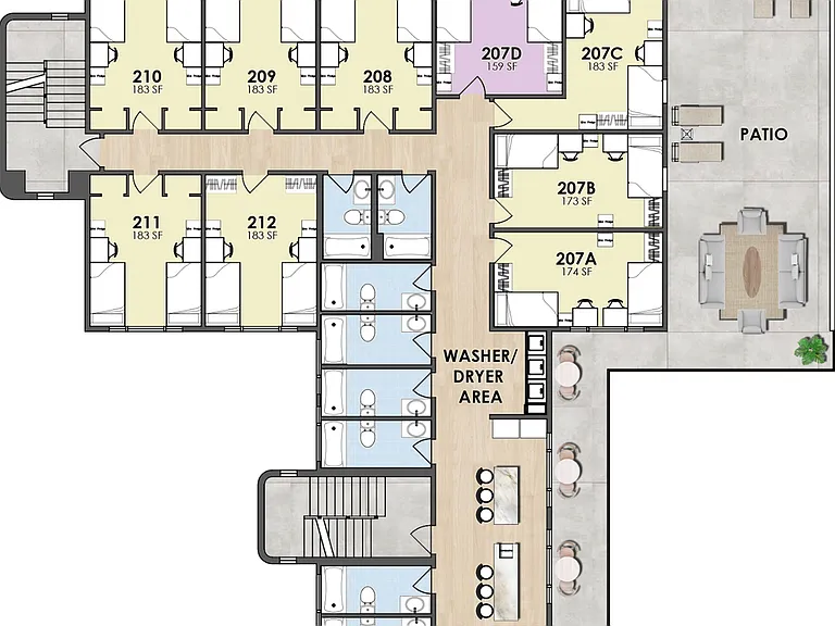 Second Floor B Floorplan Second Floor B Floorplan