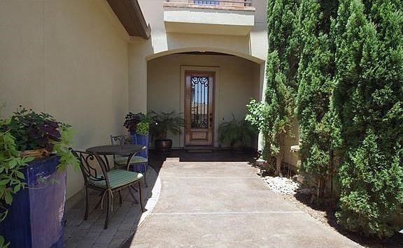 Private gated entrance.