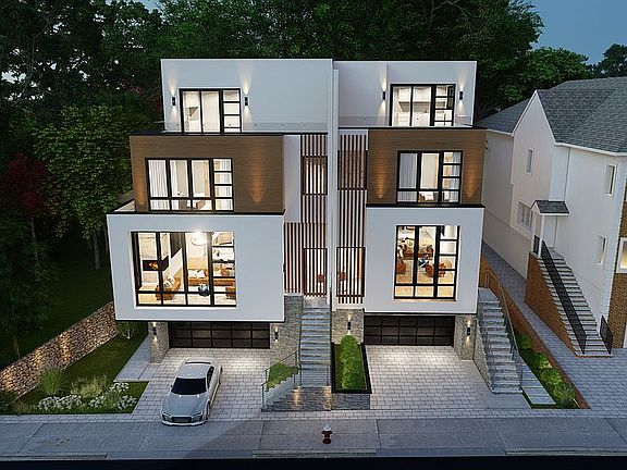 Unit A and Unit B at Night. 