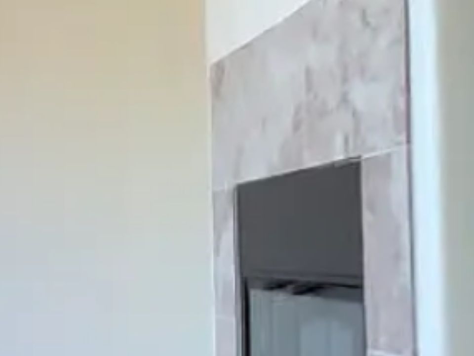 gas burning fireplace