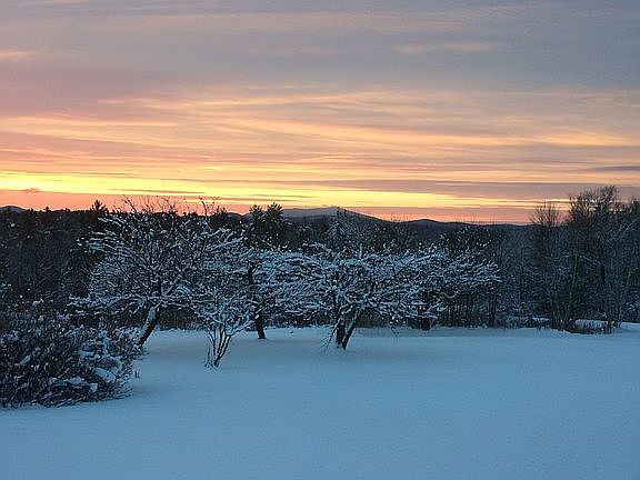 Southern view in winter