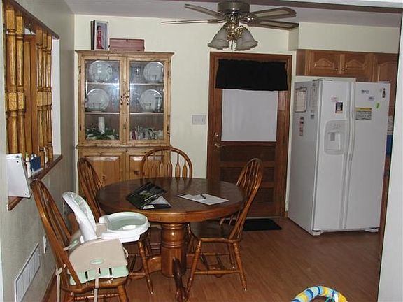 Newly updated dining area.