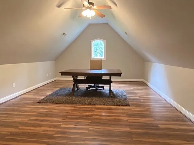 Oversized bonus room upstairs. Great as a media room, exercise studio or private office!