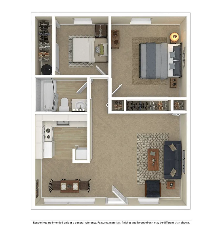 Floor plan 2x1RV