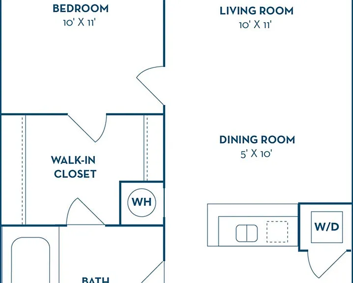 1 Bed | 1 Bath | 588 SF 1 Bed | 1 Bath | 588 SF