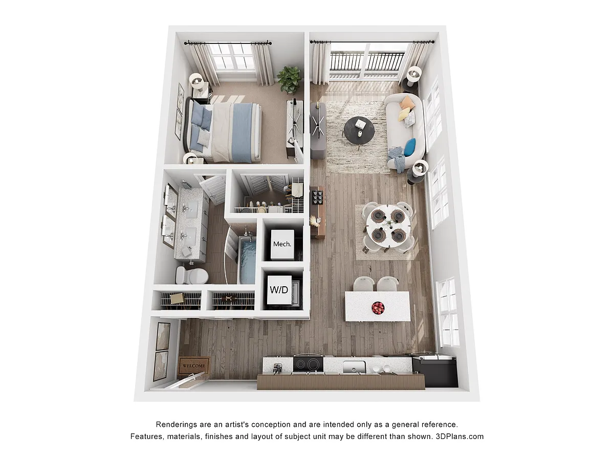 Floor plan 1R
