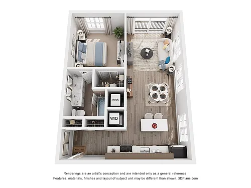 Floor plan 1R