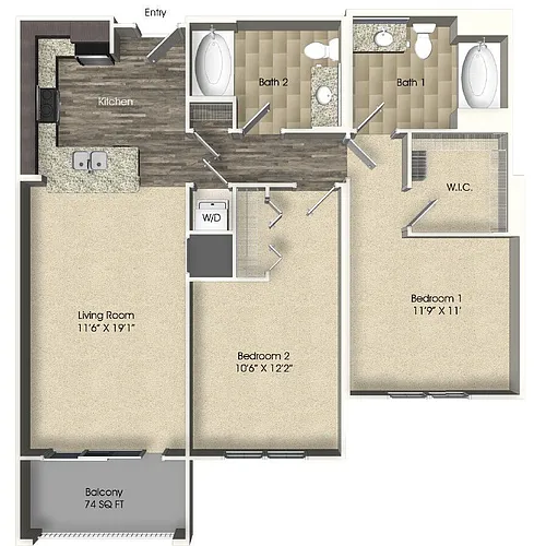 Floor plan B1