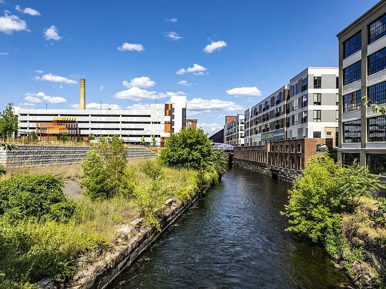Back Of Building Highlighting Canal View