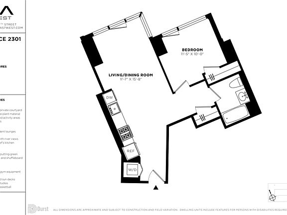 2nd image of 625 W 57th St APT 2301