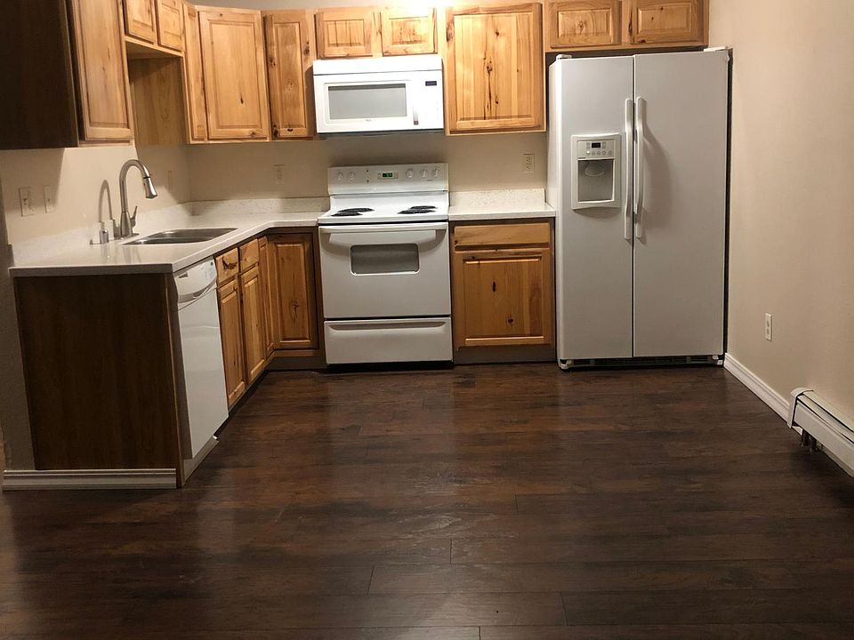 Kitchen with new refrigerator