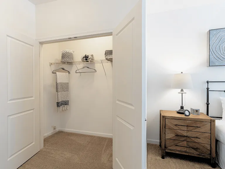 Spacious bedrooms featuring luxury carpeting, ample natural light, and spacious closets, creating a comfortable and stylish retreat.