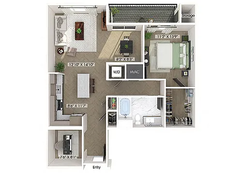 Floor plan A8D