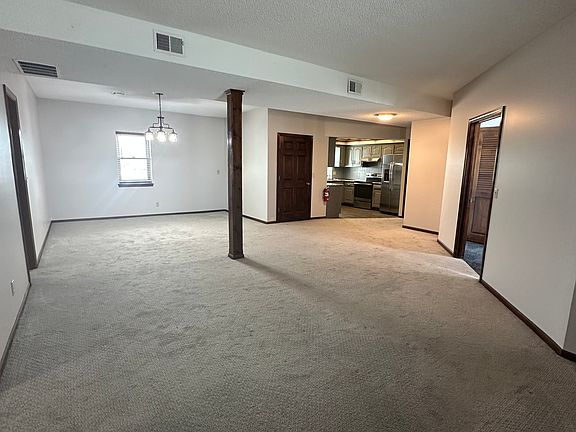 Living room looking at dining room