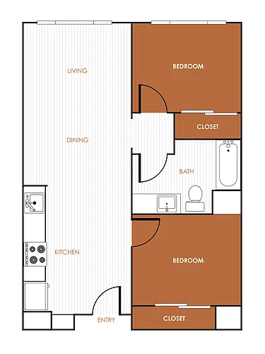 Floor plan 2 Bedroom