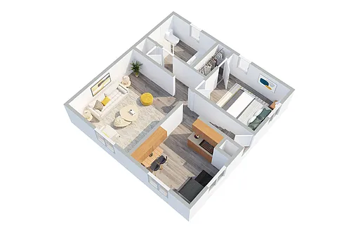 Floor plan 1X1