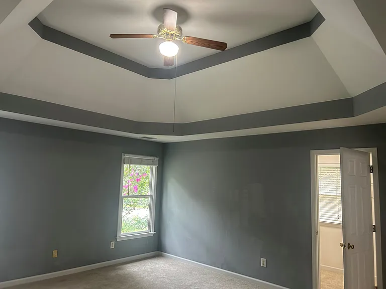Master bedroom with walk-in closet