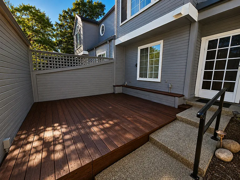 Large private deck_perfect for morning coffee or entertaining.