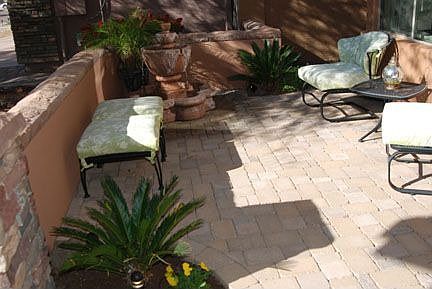 Entrance Patio with Fountain