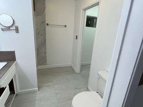 Master bathroom with his and hers sink