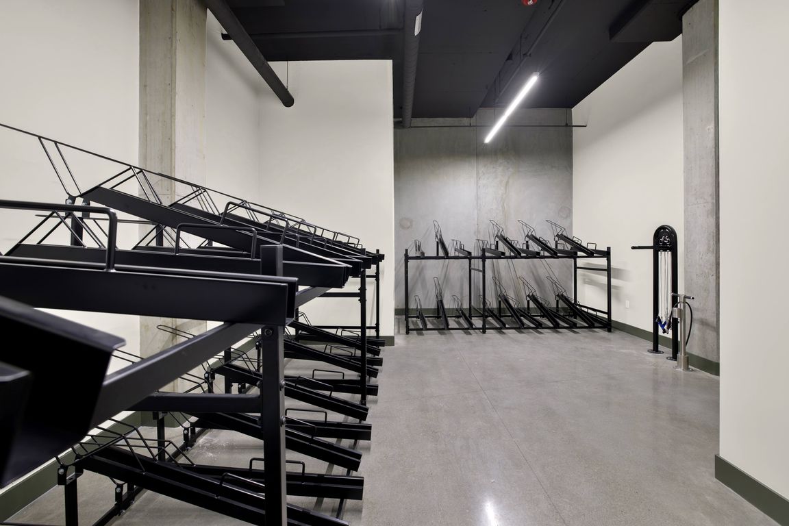 Secure interior bike storage keep your ride protected and ready to roll.