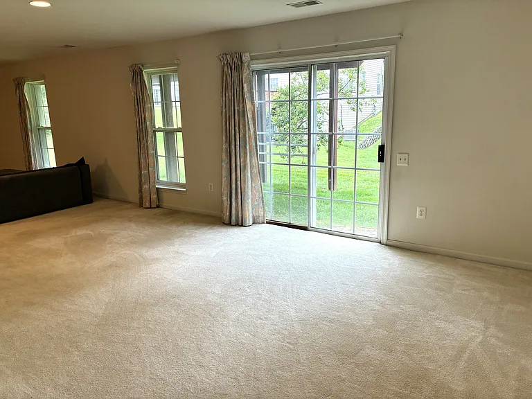 Recreation Room with Sliding Glass Door