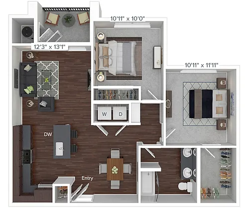 Floor plan B1-932