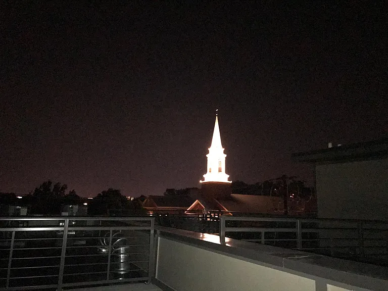 View from rooftop deck