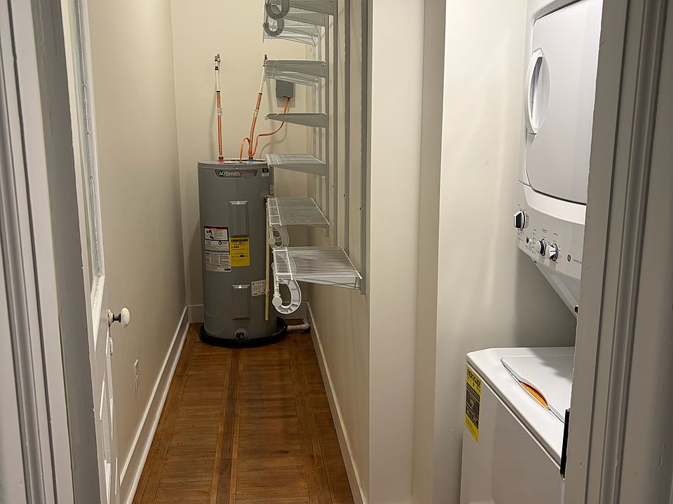 Large walk-in closet and laundry area