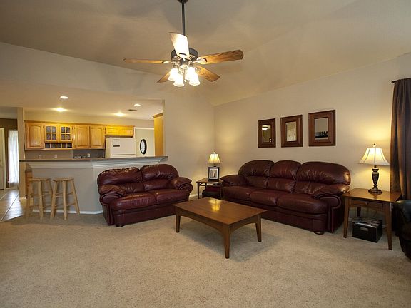 Living open to kitchen