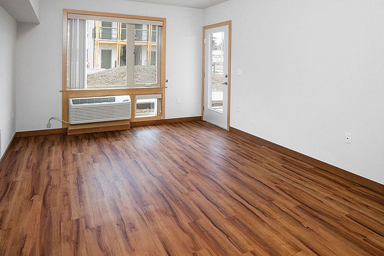 The homes also feature air conditioning and lots of natural light.
