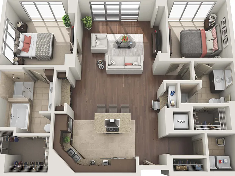 2 Bedroom 2 Bath 2 Bedroom 2 Bath