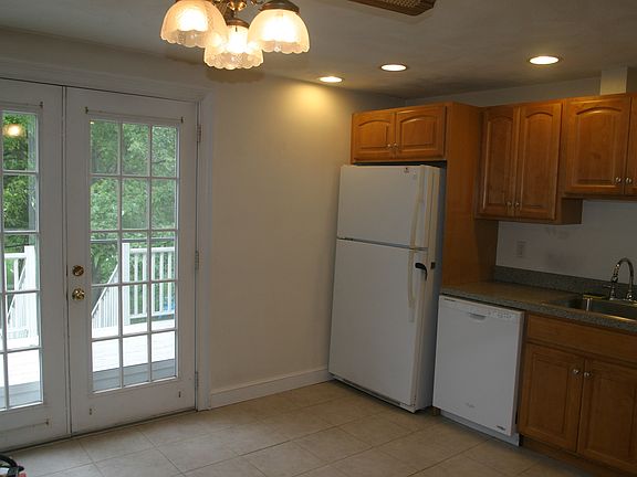 kitchen with french door to deck