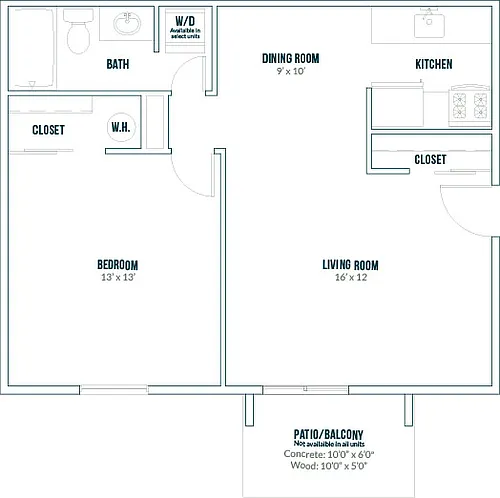 Floor plan 1X1