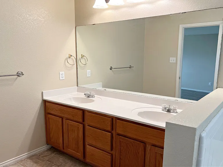 Master bath double sinks