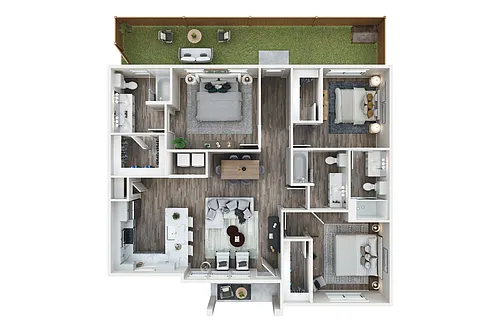 Floor plan C2-Radiance