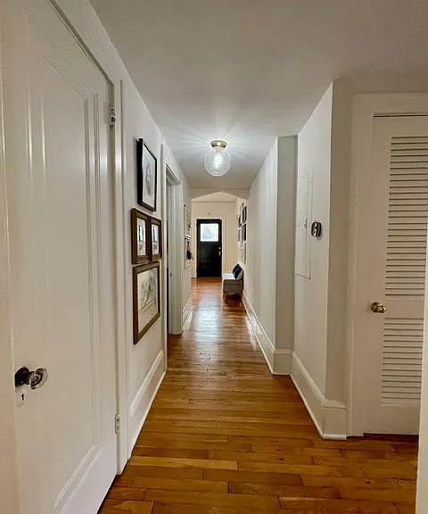 Hallway from the back to the front, how glamorous!