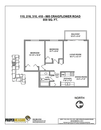 Floor plan 2 Bedroom 2 Bed 1 Bath