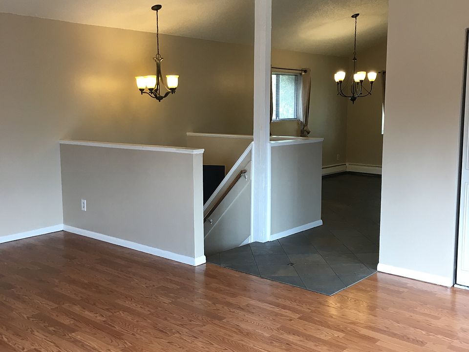 Living looking at stairway